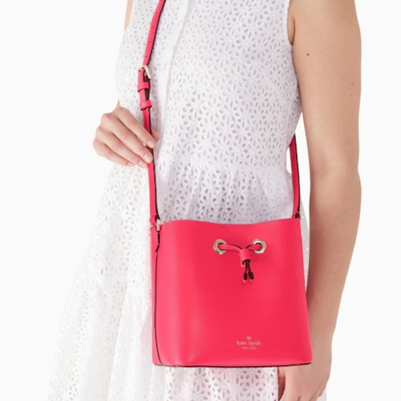 Kate Spade Bikini Pink Sadie Bucket Bag - Picture 1 of 9